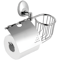 Держатель для туалетной бумаги, с подставкой, хром HB1603-1