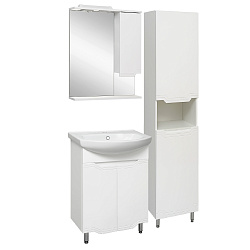 Тумба /2 двери/белый/раковина Элеганс(60см) Viktoria/AQUA DE MARCO