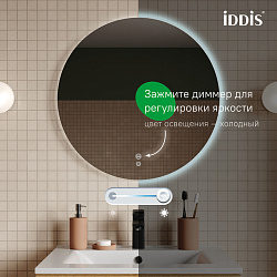 Зеркало с подсветкой и термообогревом, 60 см, Bild, IDDIS, BIL60T0i98