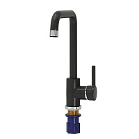 Aringa Орта смеситель для кухни одноручковый U-излив, черный