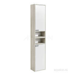 Шкаф 1-ств. Флай Бел/Дуб КРАФТ бел прав