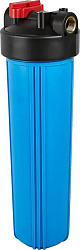 Магистральный фильтр FH20 Big Blue 1" UN  + ключ (Синий непрозрачный корпус магистрального фильтра, 
