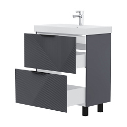 Тумба напольная Geometry 70.2Y графит (9696-70v)