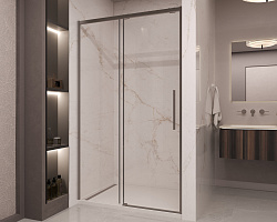 Душевая дверь Stella VDS-1ST110CLGM, 1100, вороненая сталь, стекло прозрачное, , шт