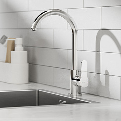 Смеситель для кухни Pragma Melpul, хром, MEL7.C1JU.001