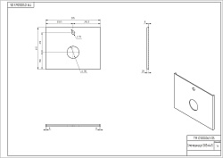 Столешница WOOD из керамогранита Spirit 60x45x2 орех матовый