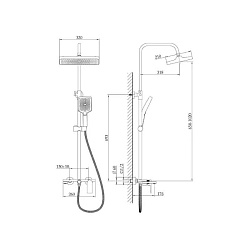 Душевая система, B24678
