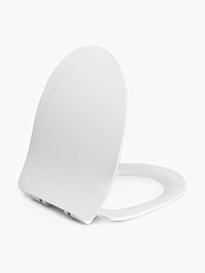 Крышка д/унитаза: DELFI slim, дюропласт, lifting, easy-off, белый, Сорт1