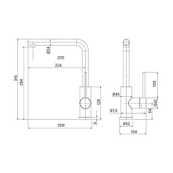 Смеситель для кухни, хром, Rule, IDDIS, RULSBL0i05