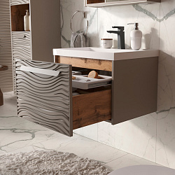 Тумба подвесная Gleam 60.1Y, амарок/дуб вотан (78857(60))