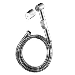 Комплект: лейка гигиенического душа, настенное крепление, шланг 1.5 м, хром, блистер
