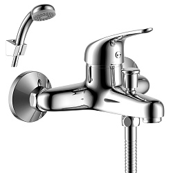 Смеситель для ванны с коротким изливом, вытяжной переключатель, латунь/хром, Y40-31