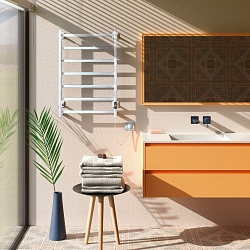 Aringa Порто полотенцесушитель лесенка электрический 80*50, белый