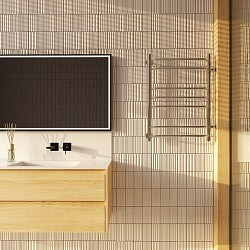 Aringa Лана полотенцесушитель водяной 50*80*50 с боковым подключением, хром