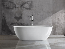 Ванна акриловая Vincea VBT-408-1700MW, 1700*815*580, цвет белый матовый, щелевой перелив, , шт