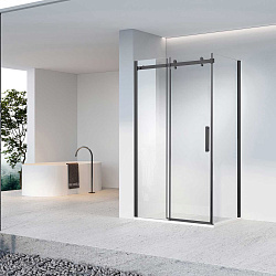 Душевой уголок Como-N VSR-4CN9014CLB, 1400*900, черный, стекло прозрачное, , шт