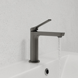 Смеситель для умывальника, матовый графит, Parker, IDDIS, PARGM00i01