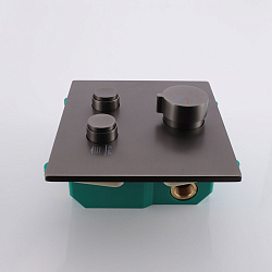 Встраиваемый смеситель для душа VSCV-421GM двухфункциональный, вороненая сталь, , шт