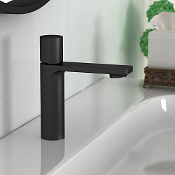 Смеситель для раковины Vogue VBF-4V3MB, черный, , шт