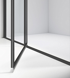 Душевой уголок Slim 8mm VSR-4SLP9012CLB, 1200*900, черный, стекло прозрачное, , шт