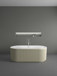 Ванна акриловая Vincea VBT-709-1700MG, 1700*800*585, цвет мат. беж./бел, щелевой перелив, слив белый