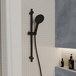 Лейка для душа, черная матовая, 3F, Ideal Spa, MI