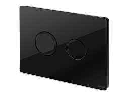 Вывод Кнопка: ACCENTO CIRCLE, пневматическая, стекло, черный глянцевый, Сорт1