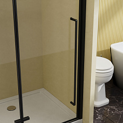 Душевая дверь Slim-N VDPH-5SN900CLB, 900, черный, стекло прозрачное, , шт