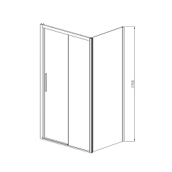 Душевой уголок Soft VSR-3SO8013CL, 1300*800, хром, стекло прозрачное, , шт