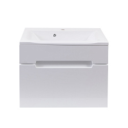 Тумба /1 ящ/подвесная/белый/раковина Прима (65см) Olivia/AQUA DE MARCO