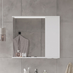 Зеркало-шкаф Lake 80 правое (белый)