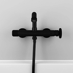 Смеситель GRANGE для ванны, однозахватный, латунь, цвет - черный,