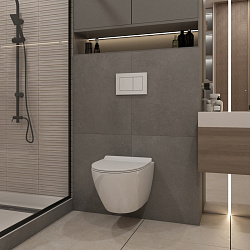 Corpa Nera Caruso/Карузо клавиша смыва, двойной смыв, белый матовый