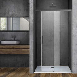 Душевая дверь Soft VDS-3SO150CLGM, 1500, вороненая сталь, стекло прозрачное, , шт