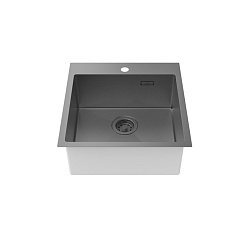 Мойка, нерж. сталь, графит, 490*510, Haze, IDDIS, HAZ49GMi77