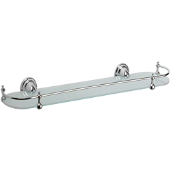 Полка стеклянная 1- ярус, хром HB1507