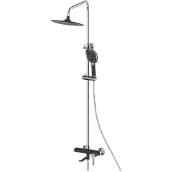 Душевая система, тропический душ, латунь, черный/хром, HB24805-7