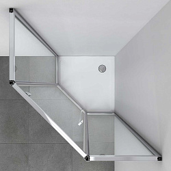 Душевой уголок Penta VSP-3P100CL, 1000*1000, хром, стекло прозрачное, , шт