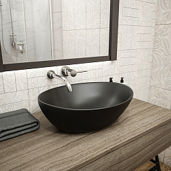 Corpa Nera Rossini/Россини  40 раковина накладная, черный матовый