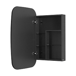 Зеркальный шкаф Сохо 60 Графит левый