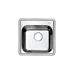 Мойка, нержавеющая сталь, полированная, 485*485, Strit S, IDDIS, STR48P0i77