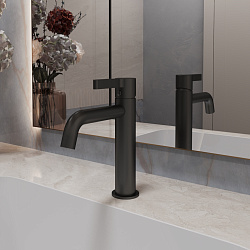 Смеситель для раковины Villa VBF-1VL1MB однорычажный, черный, , шт