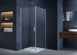 Душевой уголок Alpha VSR-3ALP9090CL, 900*900, хром, стекло прозрачное, , шт