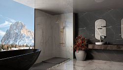 Душевая стойка Rondo VSFS-1R1BG с изливом, брашированное золото, , шт