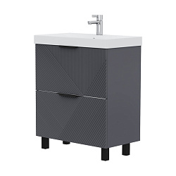 Тумба напольная Geometry 70.2Y графит (9696-70v)