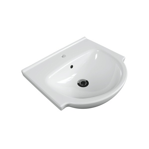 Раковина встраиваемая: NATI 55, 1 отв., белый