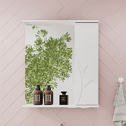 Зеркало-шкаф Adel 60 правый (белый)