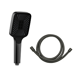 Ручной душ с шлангом VSHN-41HMB, черный, , шт