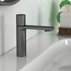 Смеситель для раковины Vogue VBF-4V3GM, вороненая сталь, , шт