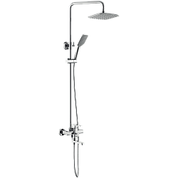 Душевая система, тропический душ, латунь, хром, HB2402